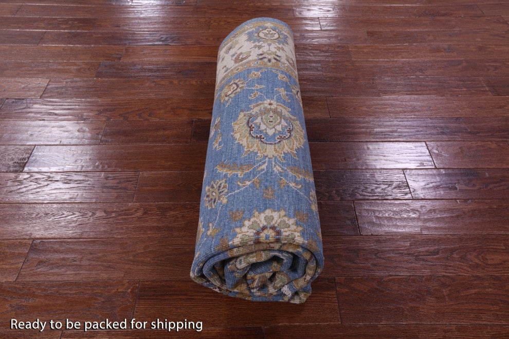 6' 5" X 9' 4" Turkish Oushak Handmade Wool Rug - Q12813