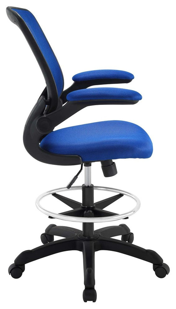 Modway Veer Drafting Stool, Blue