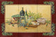 Tile Mural Kitchen Backsplash Tuscan Bounty With Border-RB by Rita Broughton