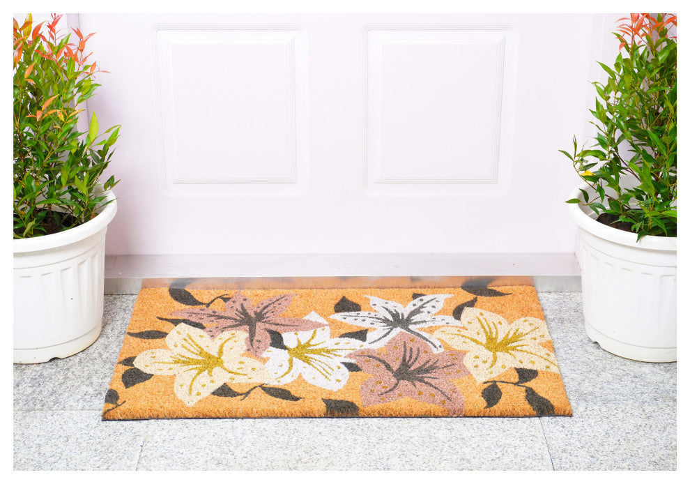 Calloway Mills Lovely Lilies Doormat, 24" X 36"