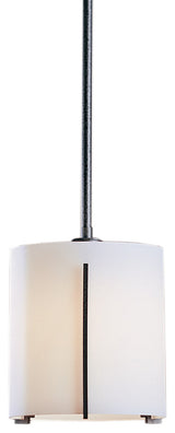 Exos Large Mini Pendant, Natural Iron Finish, Opal Glass