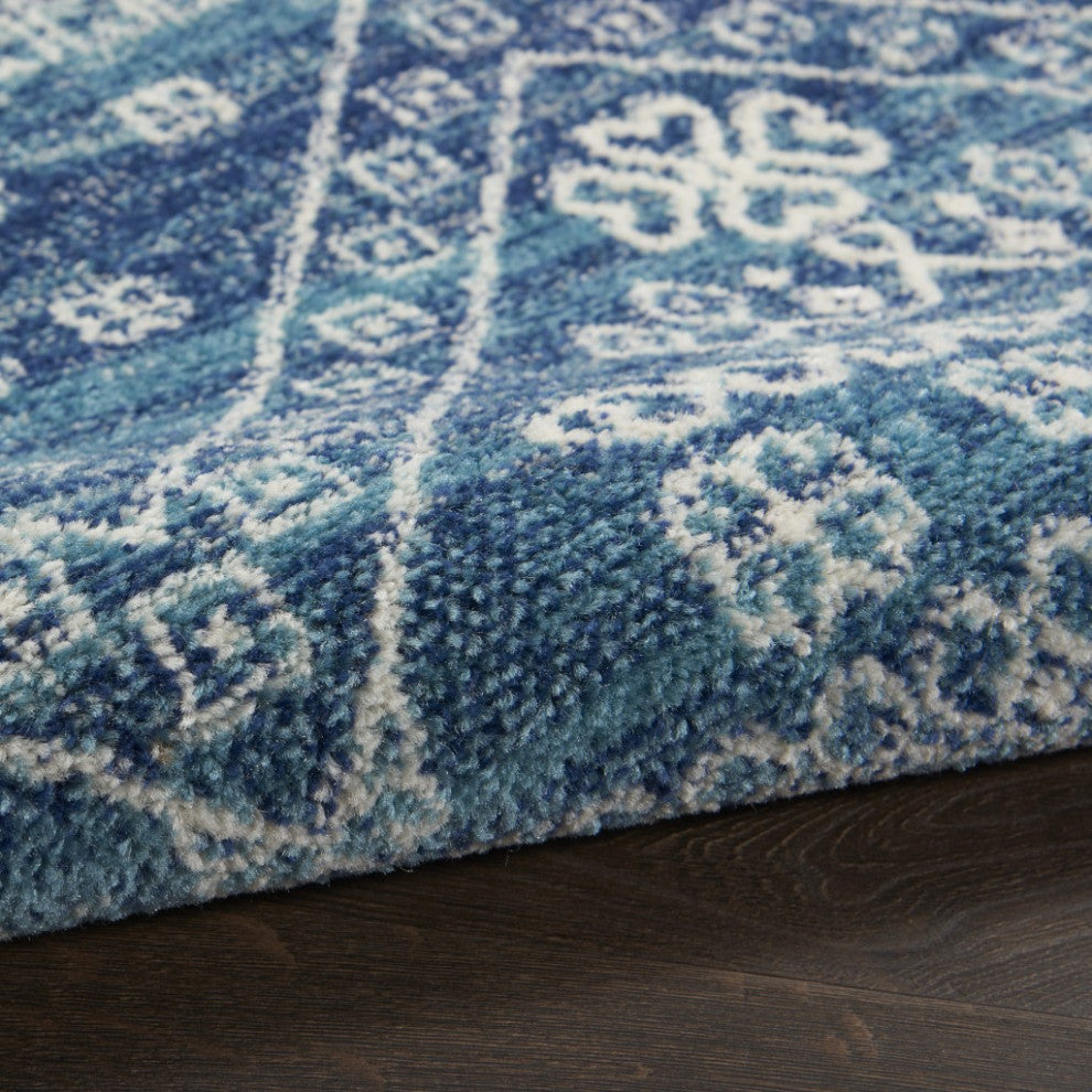 5'' X 7'' Navy Blue Power Loom Area Rug
