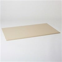 Refined Leather Desk Blotter in Ivory