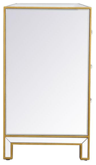 Home Living Dresser 6 Drawers 48" W X 18" D" X 32" H, Antique Gold Paint