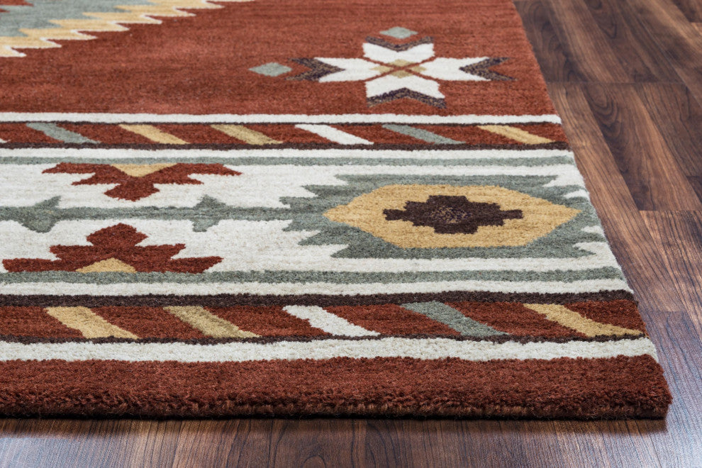 Rizzy Home SU1822 Southwest Area Rug 9'x12' Rust