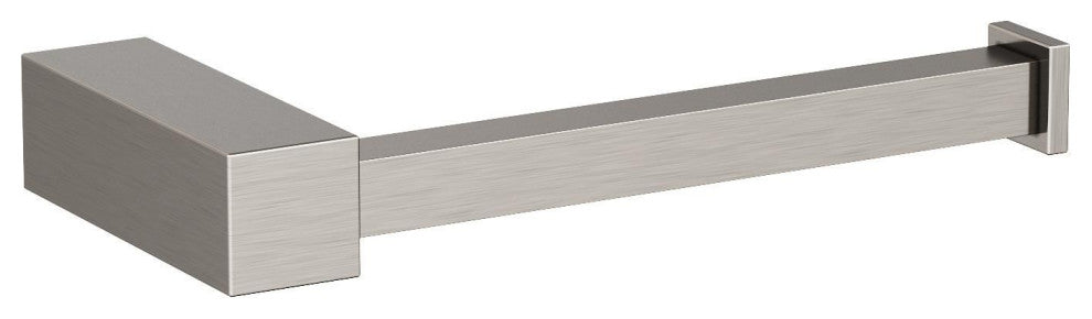 Amerock Monument Contemporary Single Post Toilet Paper Holder, Brushed Nickel