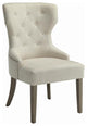 Wood Dining Side Chair, Beige Finish