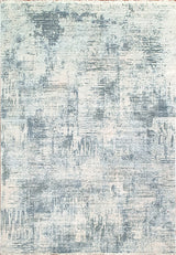 Eternal Ivory and Blue Area Rug, 7.8'x10.7'