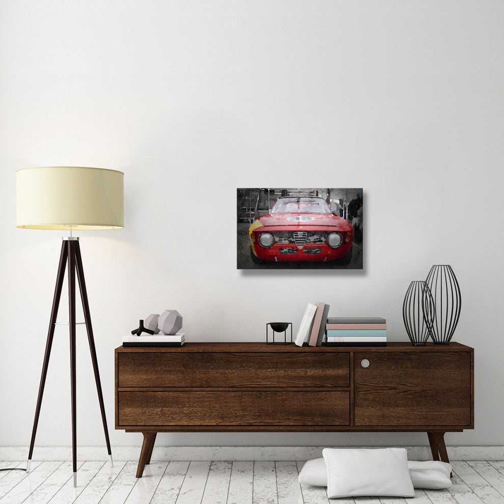 "1967 Alfa Romeo GTV Watercolor" Fine Art Print