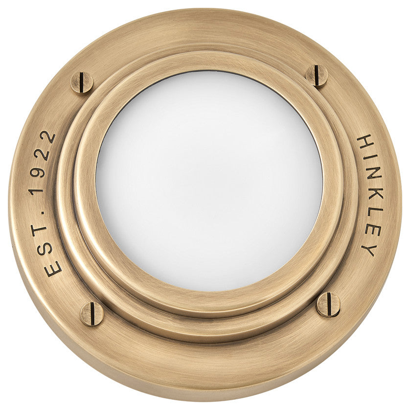Hinkley Porte Extra Small Flush Mount Or Sconce, Heritage Brass