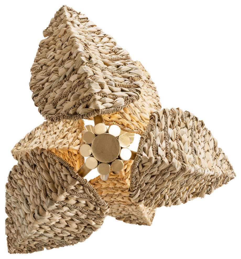 Varaluz 901C06 Banana Leaf 6 Light 23"W Abstract Candle Style - French Gold /