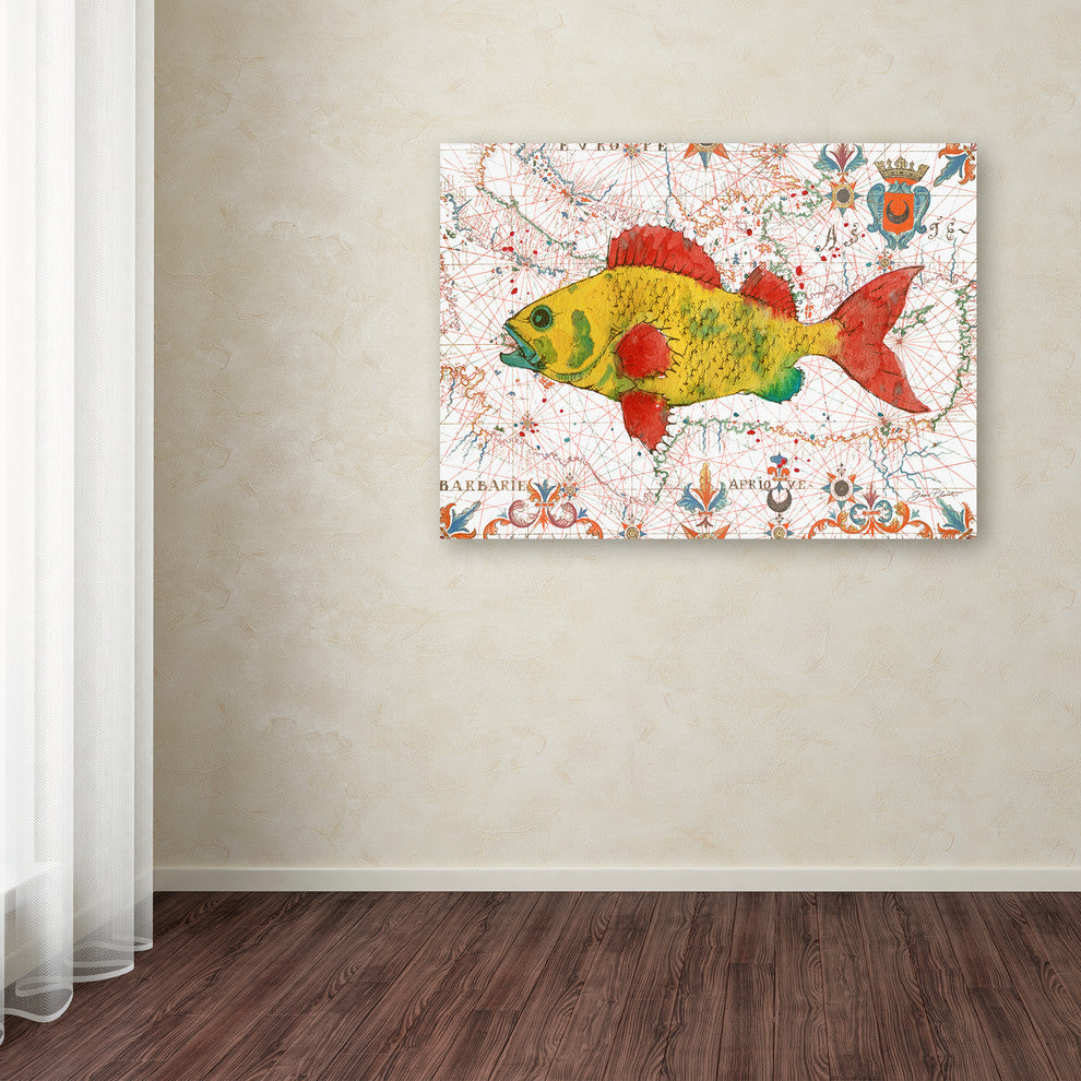 Jean Plout ''Nautical Treasures 3'' Canvas Art, 24x18