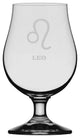 Zodiac Symbol Etched Glencairn Crystal Iona Beer Glass, Leo