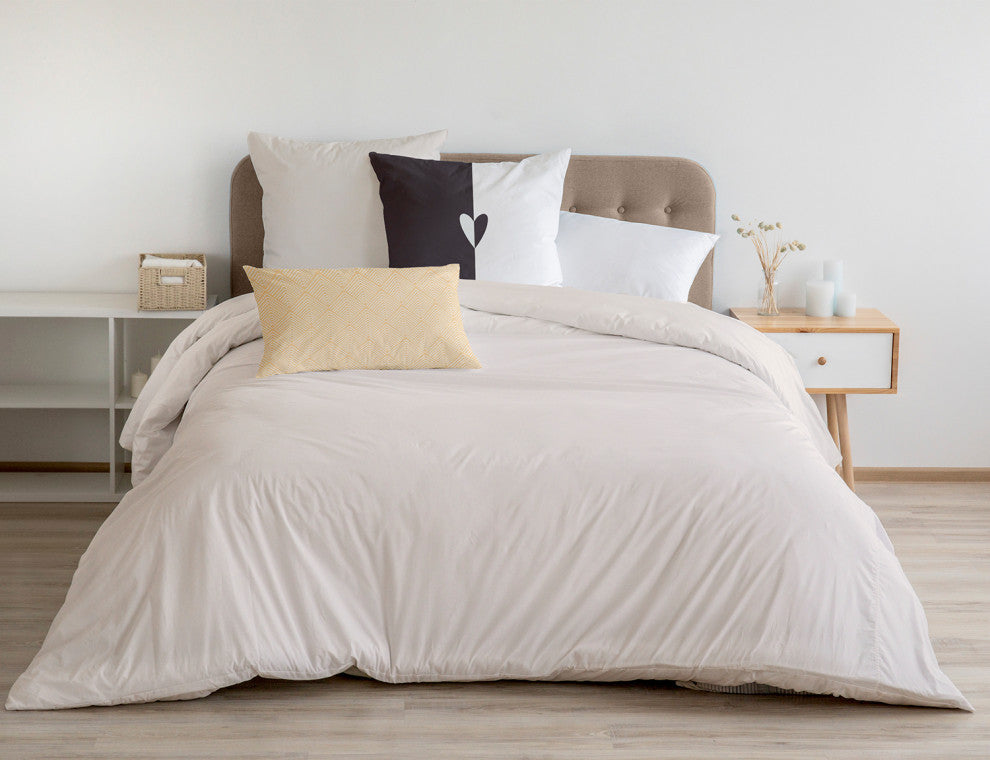 Modern Heart Decorative Throw Pillow, Dark Gray, 18"x18"