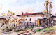 Johan Barthold Jongkind House in the Countryside Gallery Wrapped Canvas Print