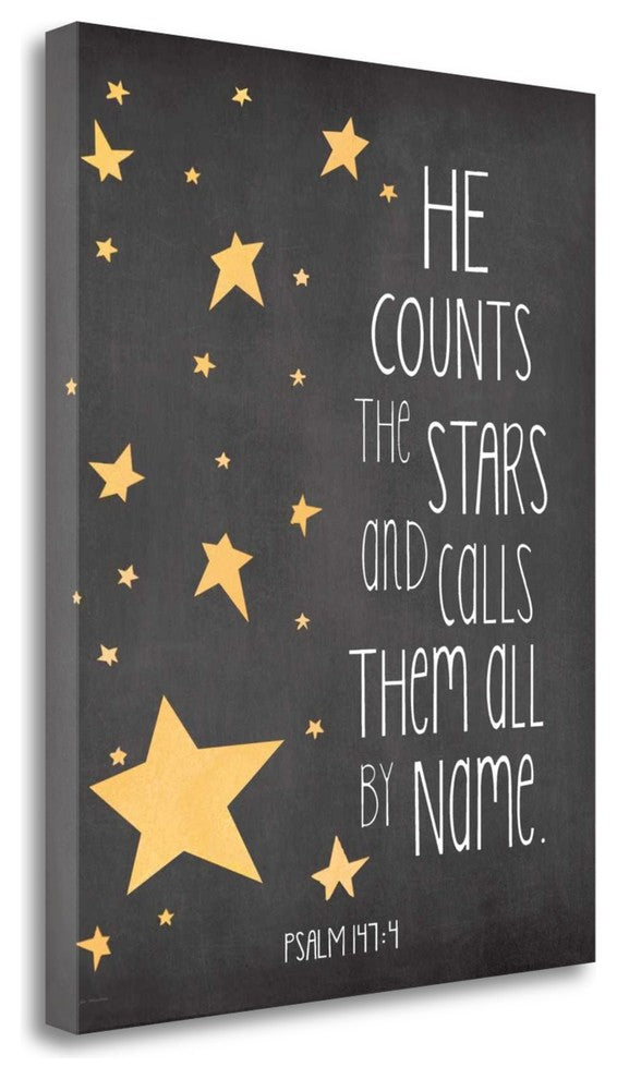 "He Counts The Stars" By Jo Moulton, Giclee Print on Gallery Wrap Canvas