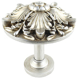 Large Brittany Drapery Holdback Medallion, Pewter