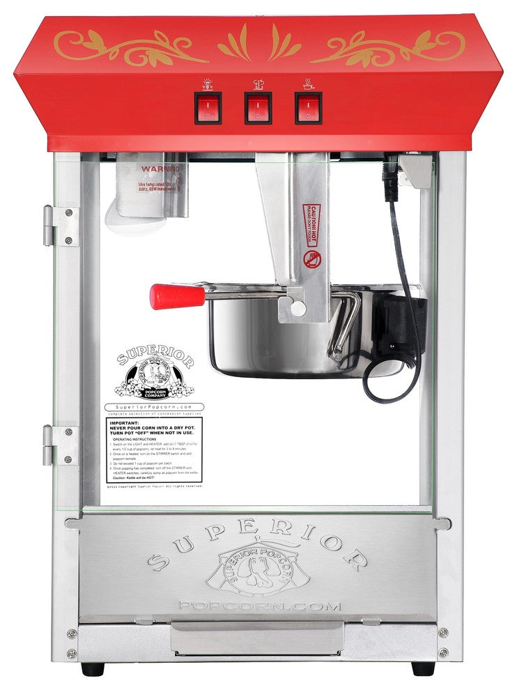 Carnival Popcorn Machine With Cart by Superior Popcorn Co.