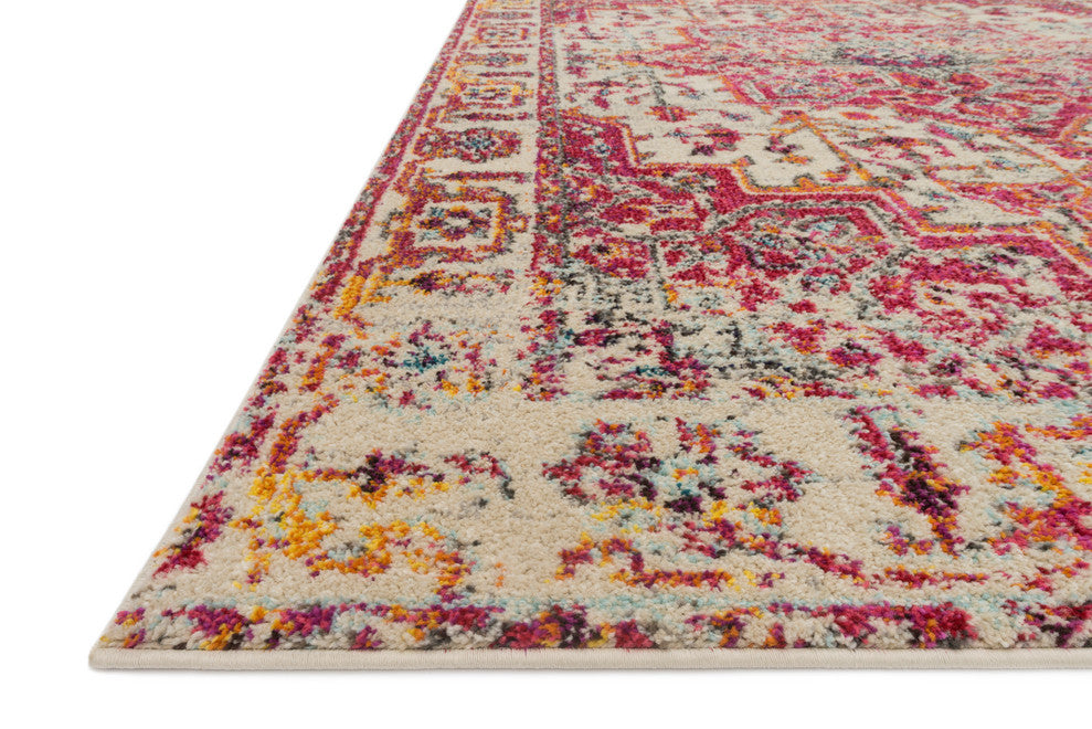 Ivory, Pink Nadia Area Rug by Loloi II, 10'0"x14'0"