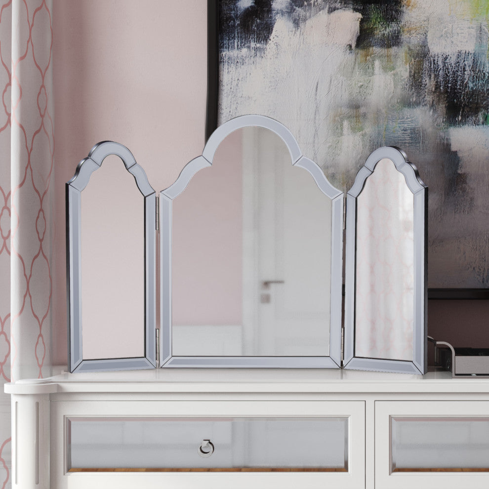 Grigio Trifold Vanity Mirror