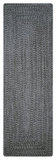 Homespice Decor - 22 x 72" Rectangular Black Ultra Durable Braided Runner