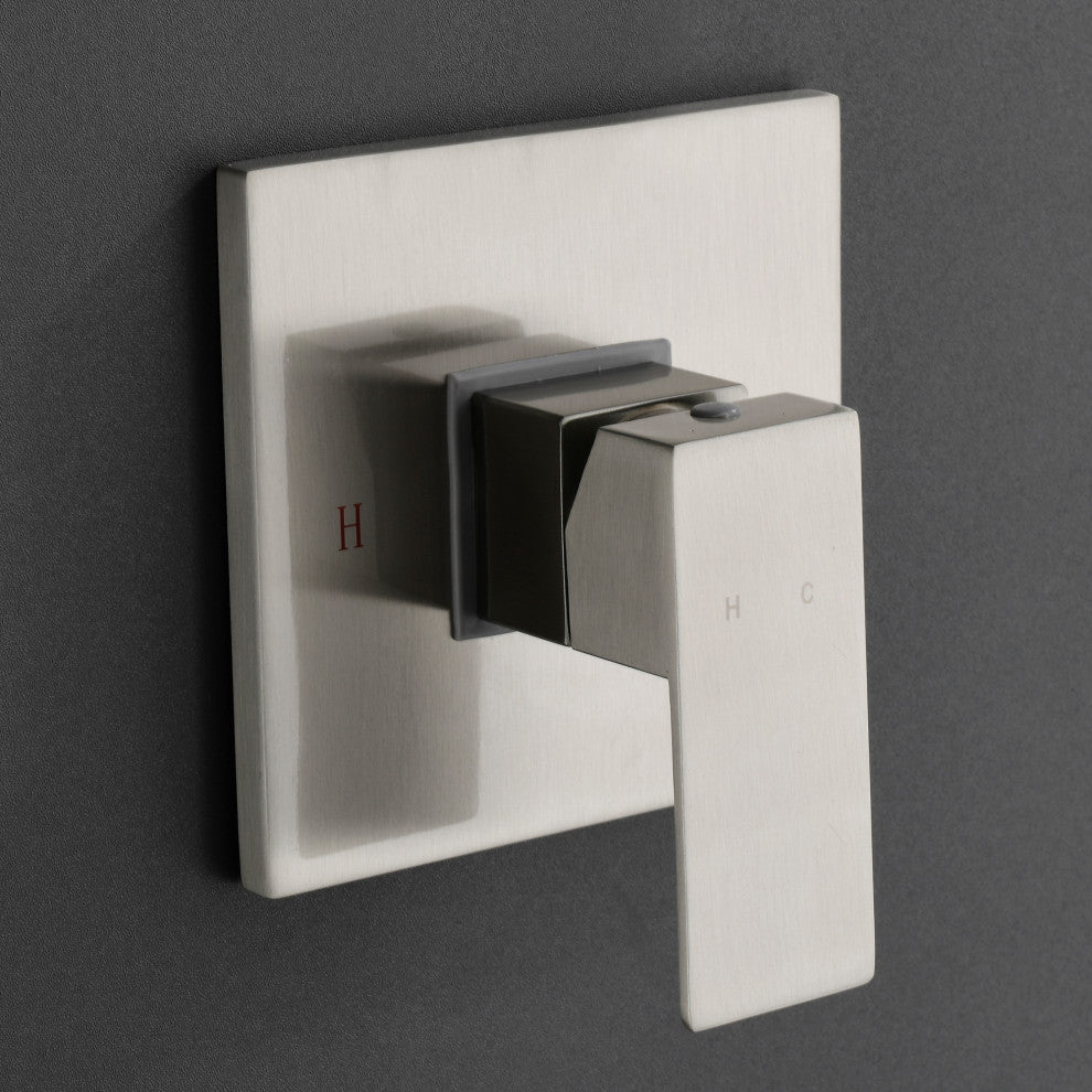 Givingtree Shower System, Bathroom 10 Inches Rain With Shower Set,Brushed Nickel