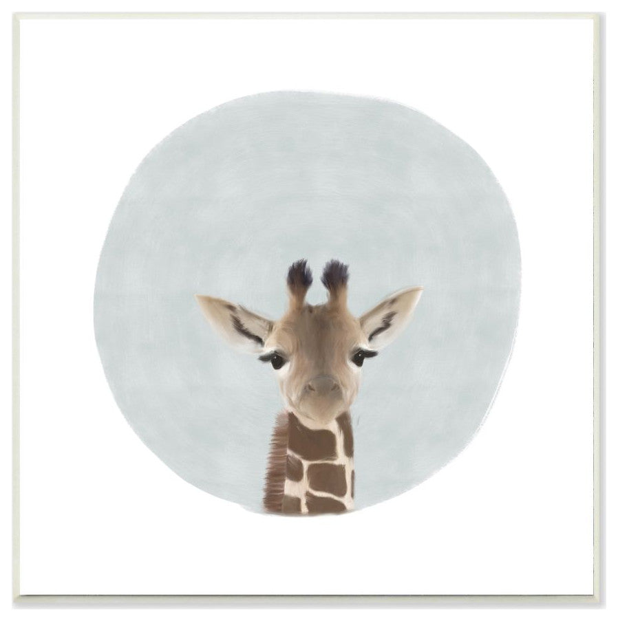 Baby Giraffe Animal Kids Painting, 12"x12"