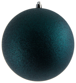Vickerman 8" Midnight Green Glitter Ball Ornament
