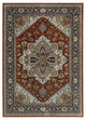 Augustus Center Medallion Indoor Area Rug, Red, 9'10"x12'10"