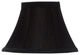 Black Bell 6" Chandelier Lampshade Cream Colored Interior