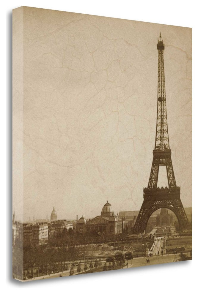 "Historical Paris" By Cristin Atria, Giclee Print on Gallery Wrap Canvas