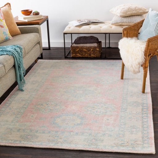 Surya Oregon ORG-2303 8'x10' Rug, Sky Blue/Navy/Orange/Yellow/White