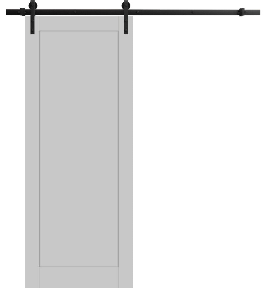 Barn Door 42 x 96 | Quadro 4111 Matte Grey | 8FT