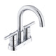 Parma 2H Centerset Bath Faucet, Metal Touch Down Drain 1.2gpm, Chrome
