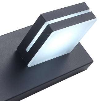 3-Light Wall Light Modern Bathroom Vanity Light, Fine Sand Black