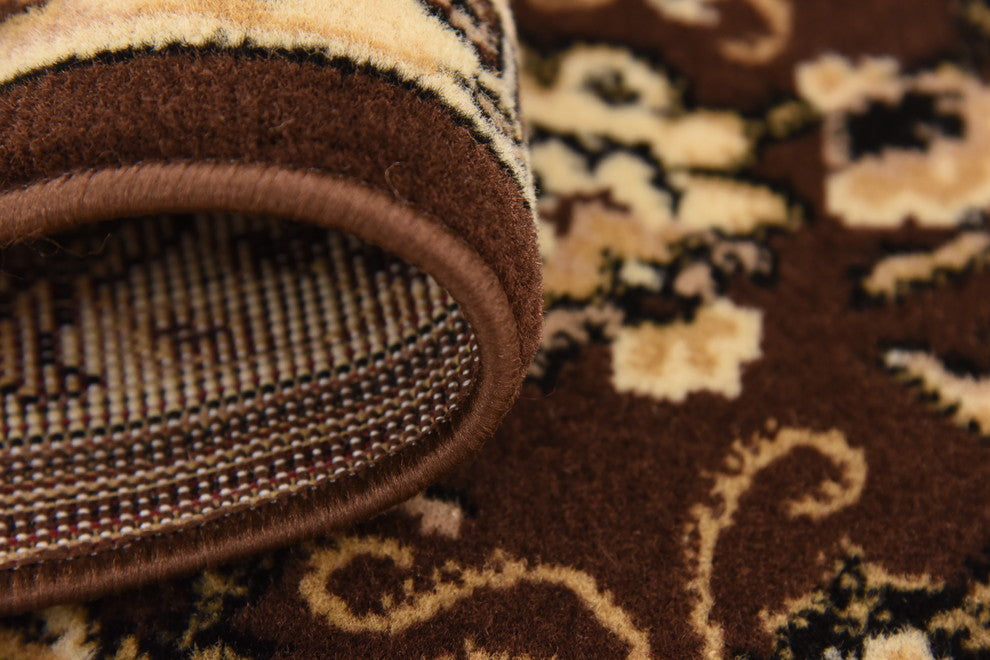 Unique Loom Brown Washington Sialk Hill 2' 2 x 8' 2 Runner Rug