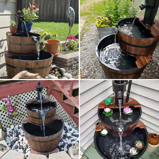 Extra Large 10 Gallons Cascading Water Fountain with Adjustable Pump