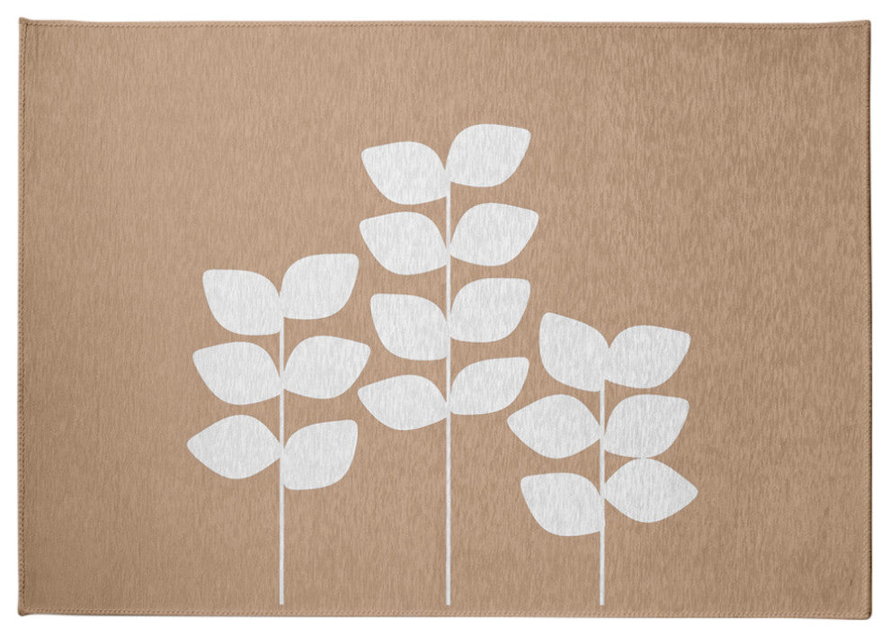 Simple Stems Spring Chenille Rug, Pepper, 5'x7'