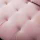 Loveseat Sofa, Velvet, Pink, Modern, Living Lounge Room Hotel Lobby Hospitality
