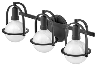 Hinkley Lighting 53773 Somerset 3 Light 25"W Bathroom Vanity - Black
