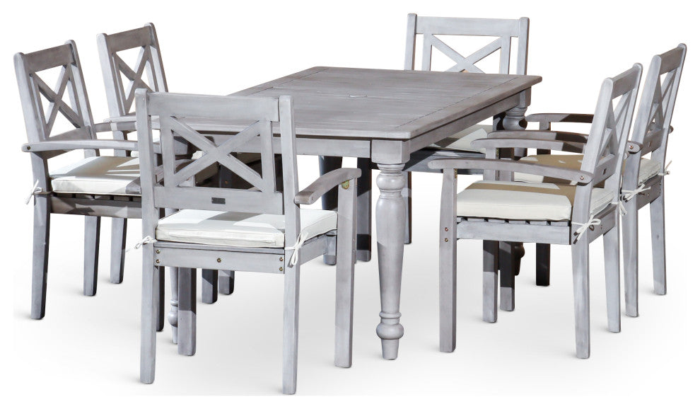 DTY Outdoor Living Castlewood Canyon Dining Set, 7-Piece Rectangular Dining Set