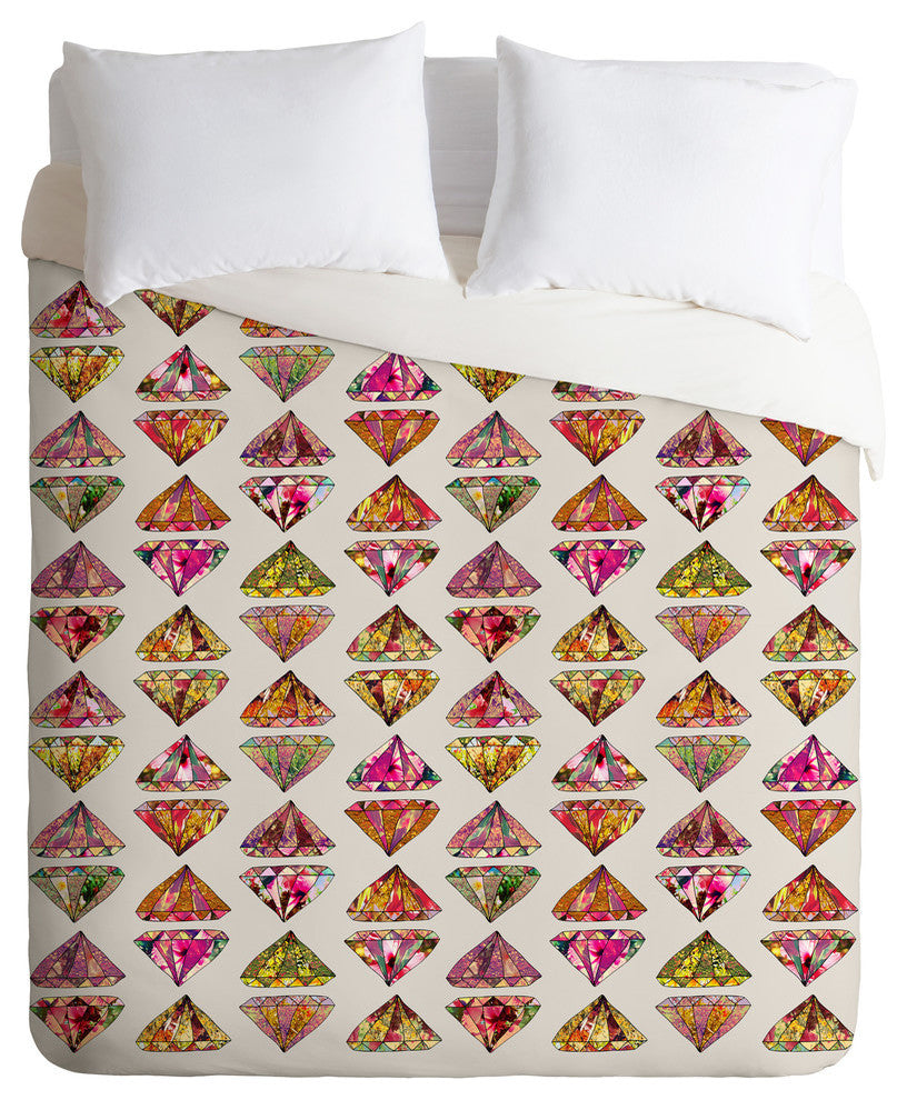 Deny Designs Bianca Green These Diamonds Are Forever Duvet Cover - Lightweight