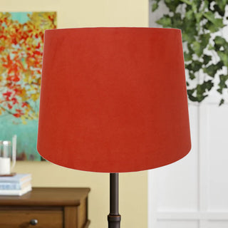12" Suede Hardback Lamp Shade, Salmon