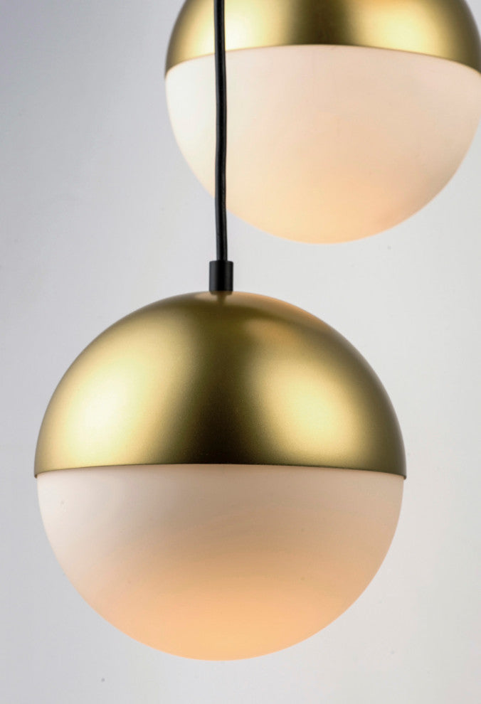 ET2 E20366-92 Half Moon 12"W LED Pendant - Metallic Gold