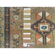 Walnut Brown Northwest Persian Wide Runner Bird Figurines Wool Rug, 3'4"x10'3"