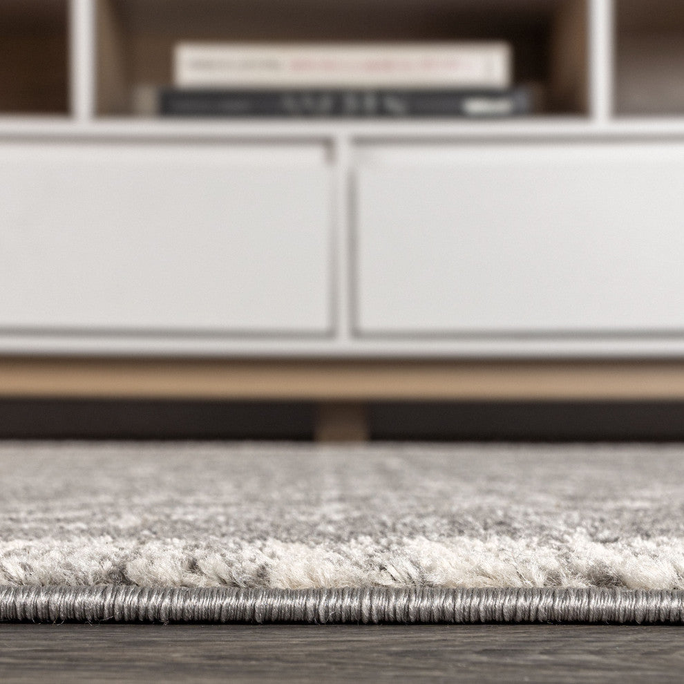 Amir Moroccan Beni Souk Rug, Gray/Cream, 10 Ft. X 13 Ft.