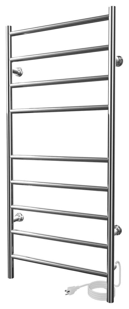 ICO Bath Linear Plug-In Electric Towel Warmer - Round Bar