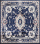 Blue Floral Medallion Transitional Turkish Rug Oriental Carpet 10x10