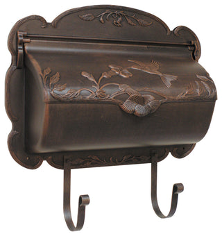 Hummingbird Horizontal Mailbox, Copper