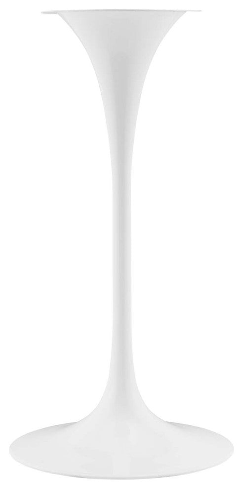 28" Bar Table, Natural Brown White, Metal, Modern, Bistro Hospitality